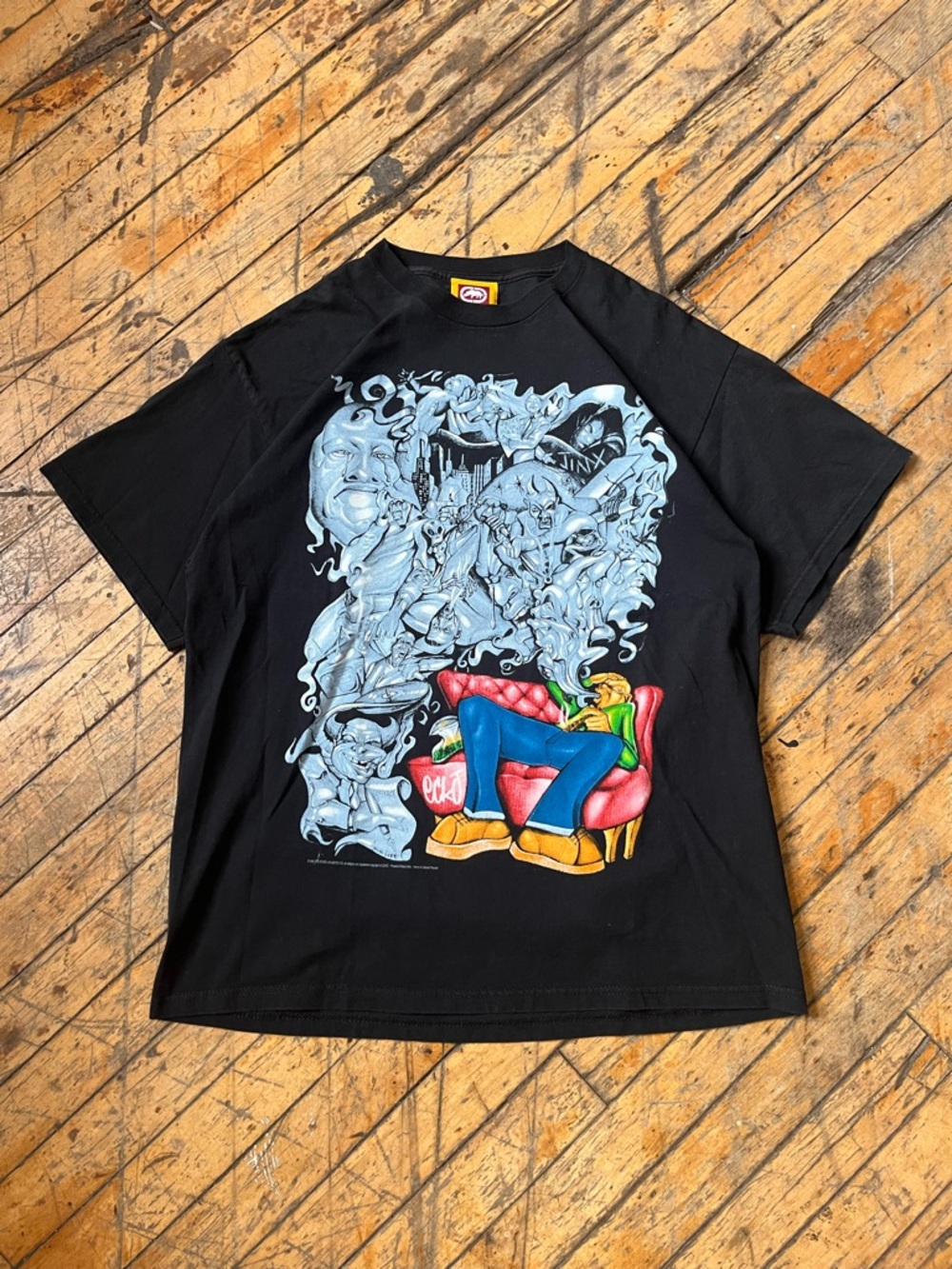 Rare 1999 Ecko Unltd Tee Made in USA 🔥 Crazy Graphic Hip Hop Skate Y2K Vintage